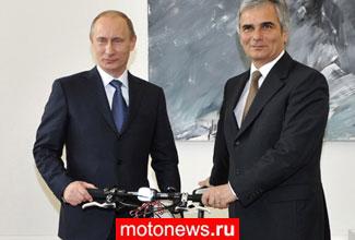 В.Путин и велосипед